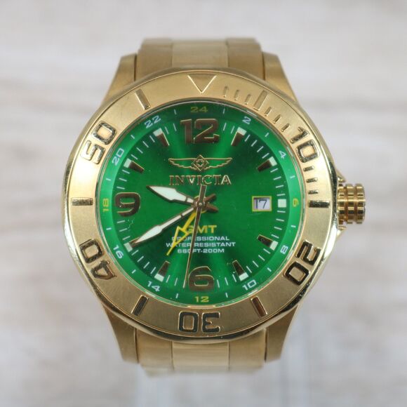 Invicta Pro Diver 6339 Watch – Pre-Owned, New Battery, Round, Green - Picture 2 of 10